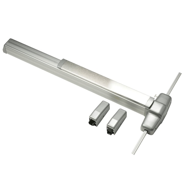 Grade 1 Surface Vertical Rod Exit Bar, Wide Stile Pushpad, 36-in Fire-rated Device, 84-in Door Heigh